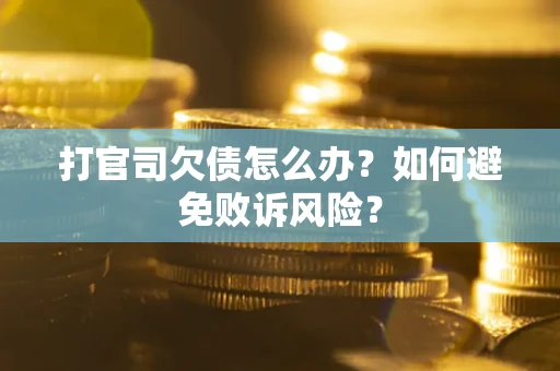 武汉打官司欠债怎么办？如何避免败诉风险？