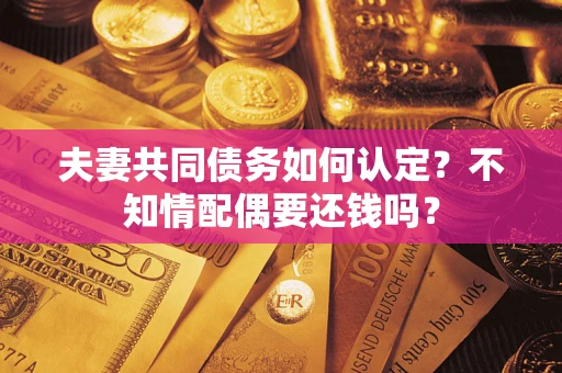 武汉夫妻共同债务如何认定？不知情配偶要还钱吗？