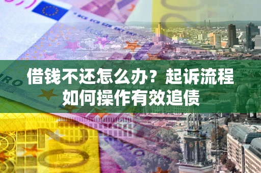 武汉借钱不还怎么办？起诉流程如何操作有效追债