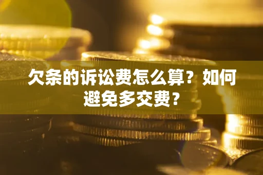 武汉欠条的诉讼费怎么算？如何避免多交费？