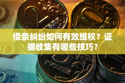武汉借条纠纷如何有效维权？证据收集有哪些技巧？
