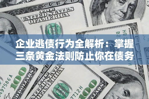 武汉企业逃债行为全解析：掌握三条黄金法则防止你在债务乱局中“踩雷”
