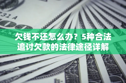 武汉欠钱不还怎么办？5种合法追讨欠款的法律途径详解