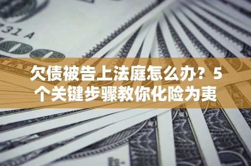 武汉欠债被告上法庭怎么办？5个关键步骤教你化险为夷